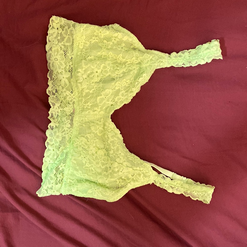 I am selling a womens bra it is a size large and it is a neon green bra
